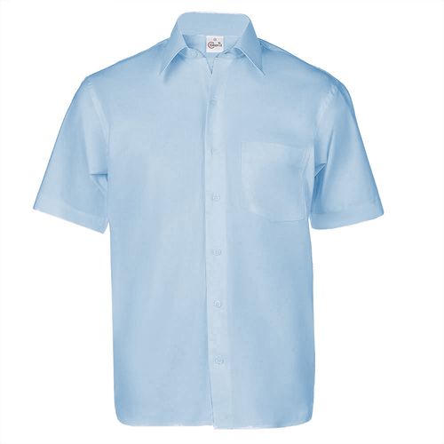 Camisa Performance Manga Curta Masculina Azul Clara