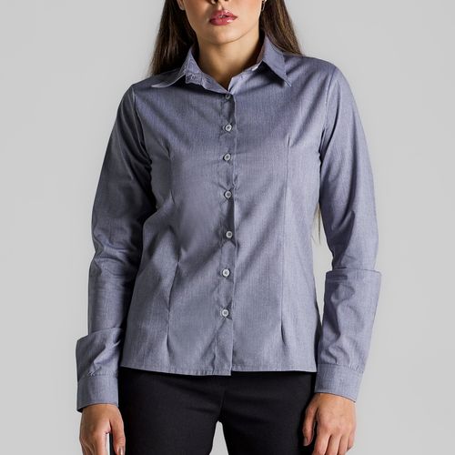 Blusa Fil Pro Manga Longa Fem Cinza Chumbo