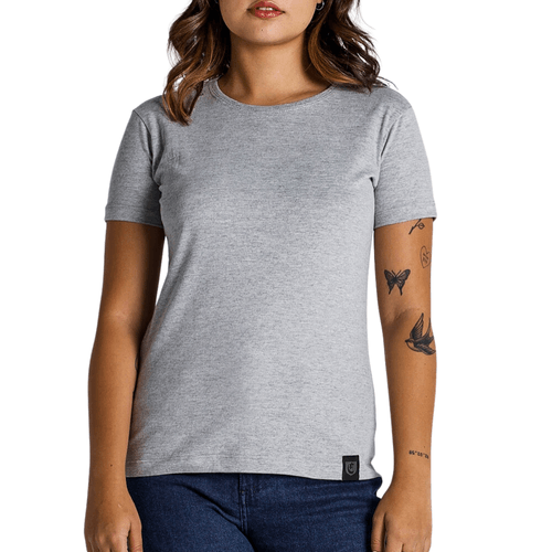 Camiseta Select Prime Cinza Mescla Fem