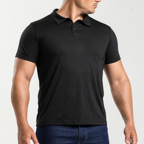 Camisa Polo Basic Preta Citerol
