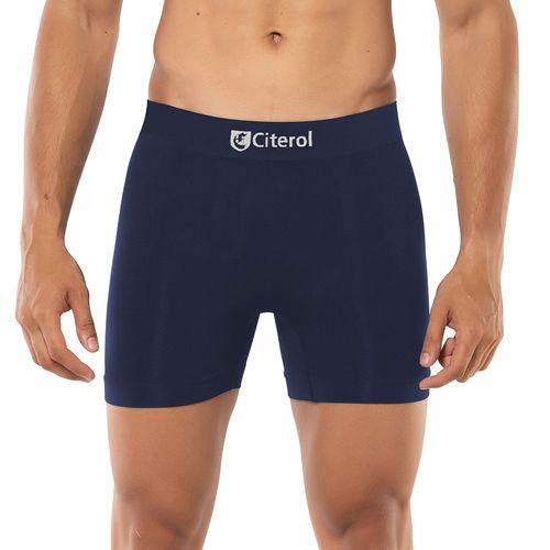 Cueca Boxer De Microfibra Azul Citerol Plus Size