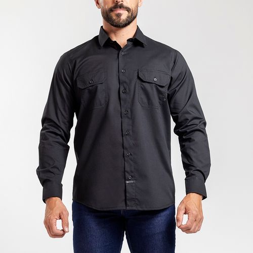 Workshirt Camisa Titan Air Pro Preta Manga Longa
