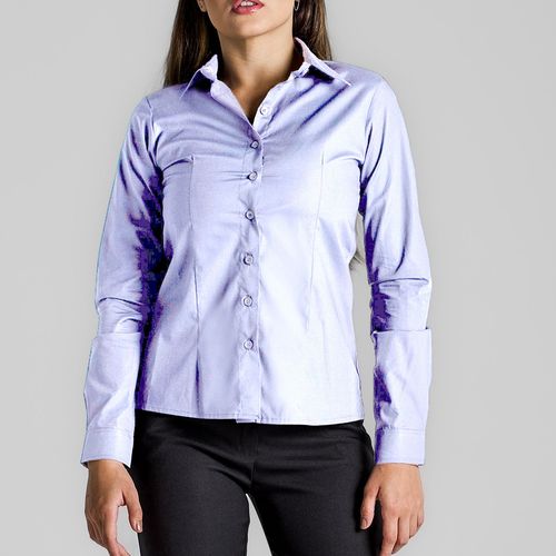 Camisa Performance Azul Clara Manga Longa Feminina Citerol