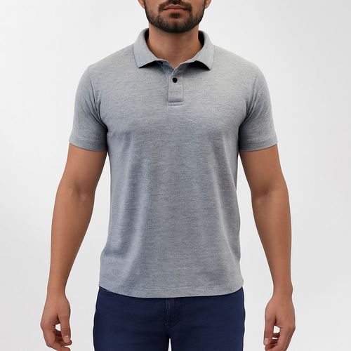 Camisa Polo Piquet Cinza Claro Citerol