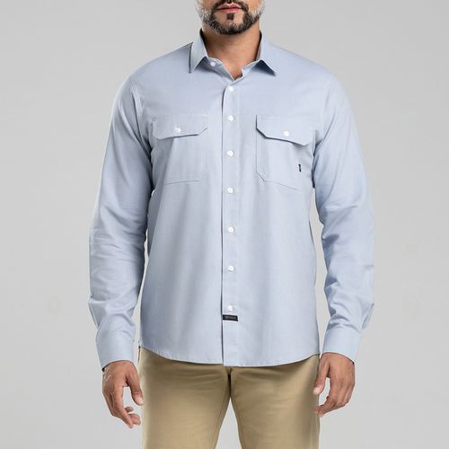 Workshirt Camisa Rock Azul Claro Manga Longa