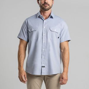 Workshirt Camisa Rock Azul Claro Manga Curta
